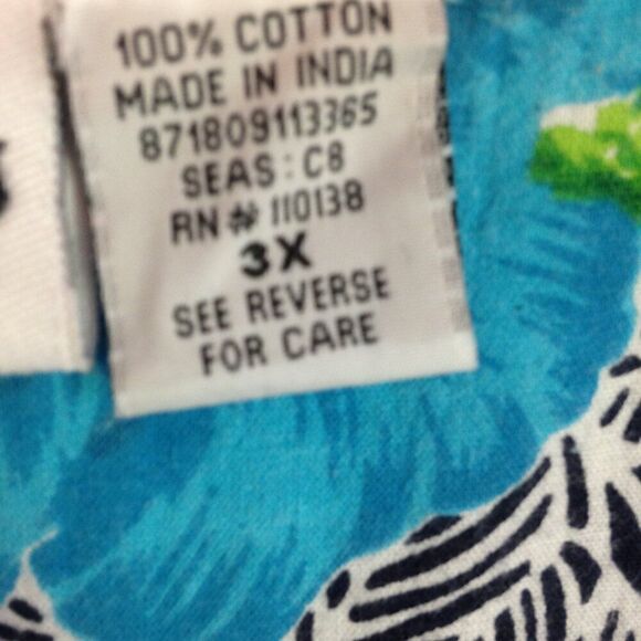 Loungees Caftan Lounge Dress Blue 3X - Picture 3 of 4